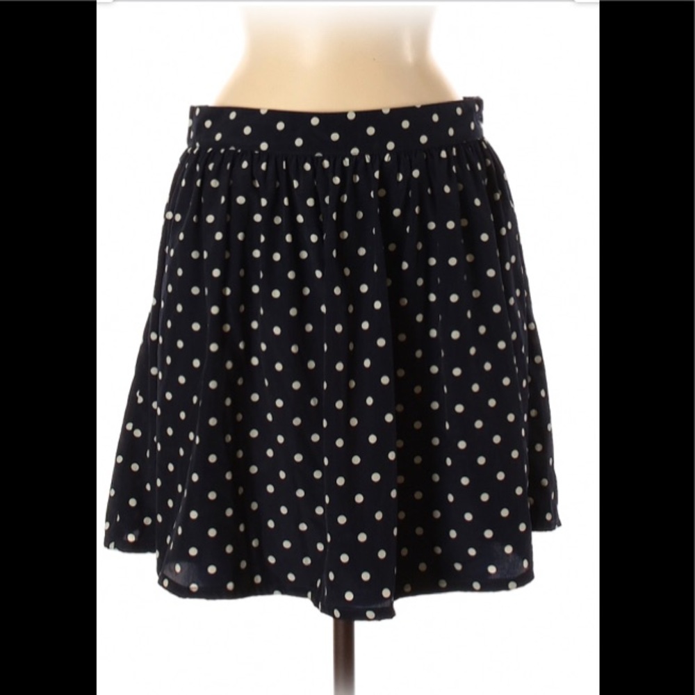 Blue Mikarose Polka-Dotted Skirt